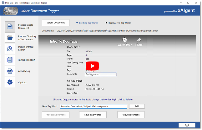 Doc-Tags Video Introduction